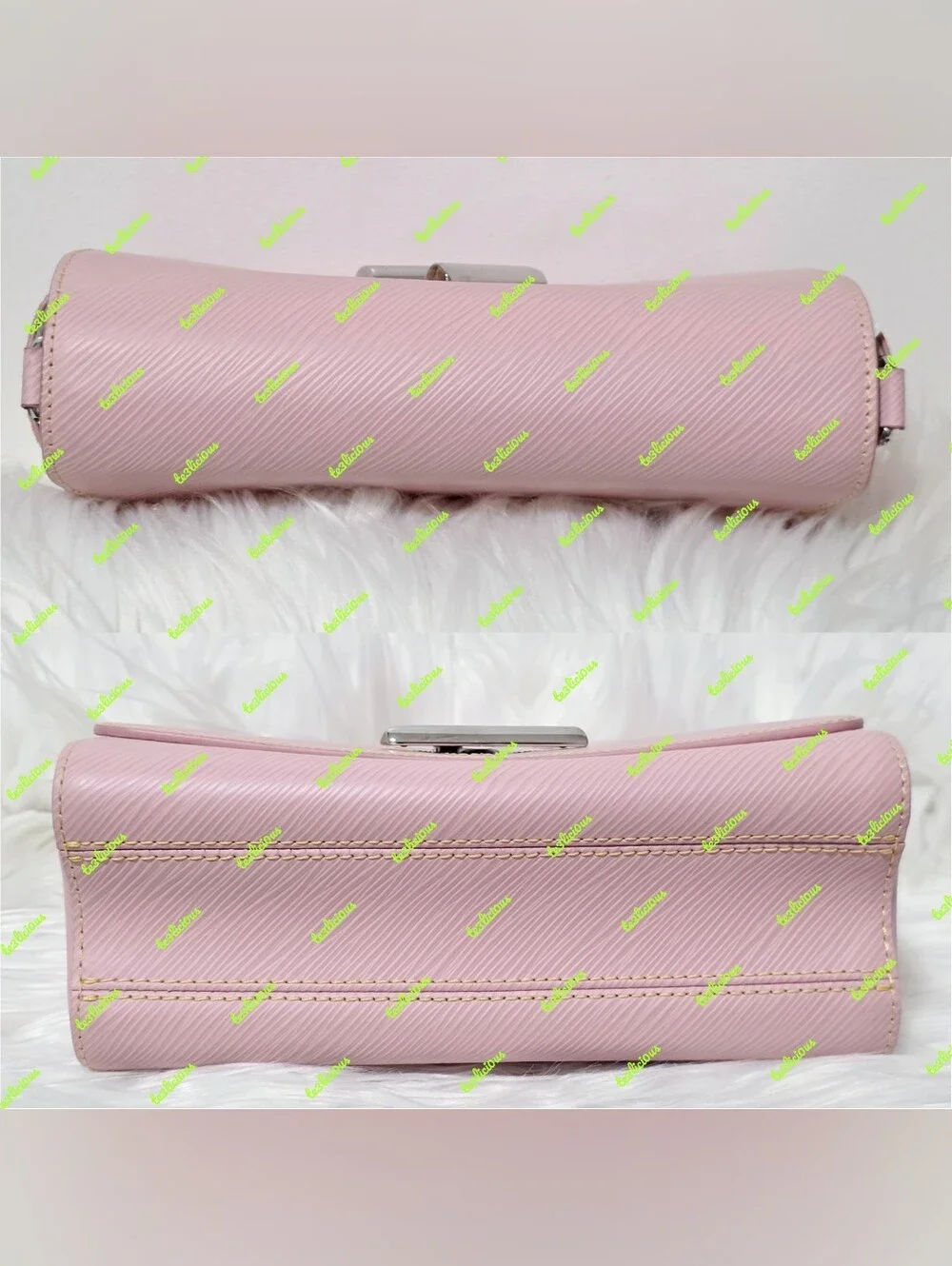 LOUIS VUITTON BALLERINA PINK EMI LEATHER TWIST MM *100% AUTHENTIC*